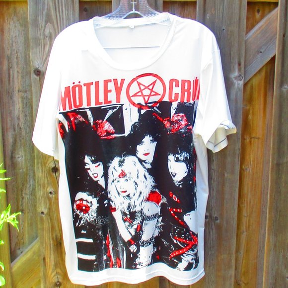 Motley Crue Oversized White Tee NEW XL - Picture 7 of 7